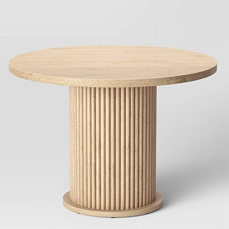cafe table using pine or meranti dowels