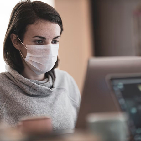 wear a face mask in open plan offices