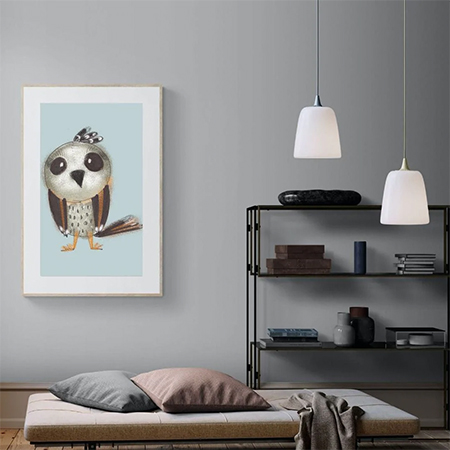 cover or hide damage to walls