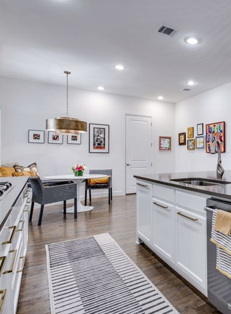 Scratched or faded laminate flooring