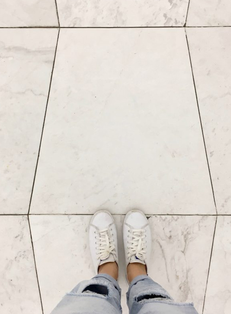 disguise cracked floor tile