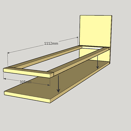 diagram modern bench