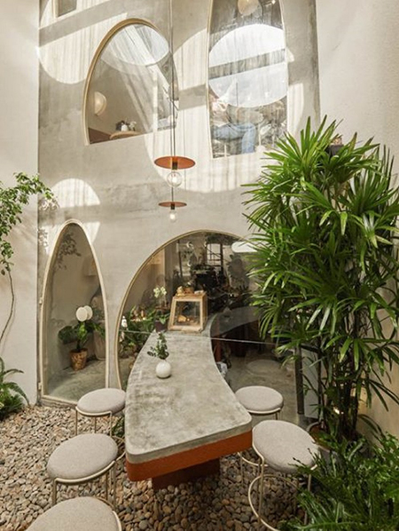 outdoor retreat at decorex