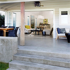 design ideas for concrete patio