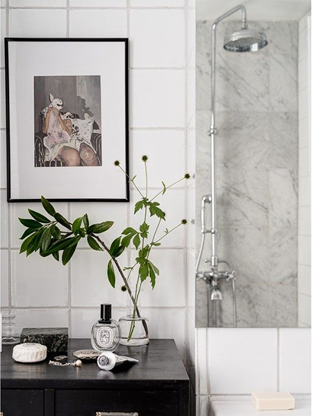 add plants to guest bathrom