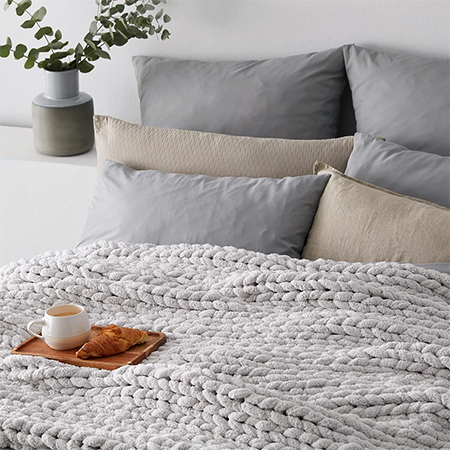Where to Buy a Chunky Knit Throw or Blanket