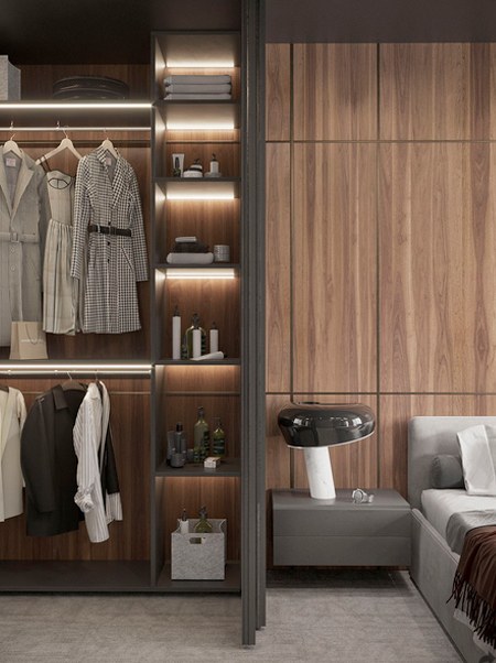 glass panel sliding doors for closet or wardrobe