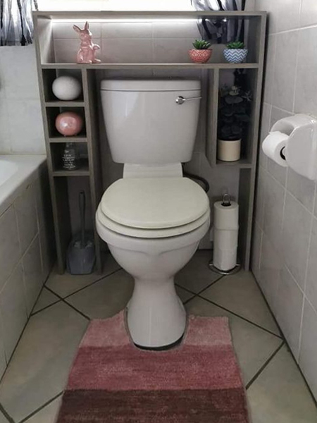 scrap supawood toilet storage