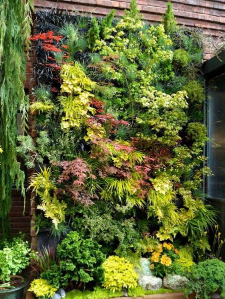 vertical gardens to hide ugly wall