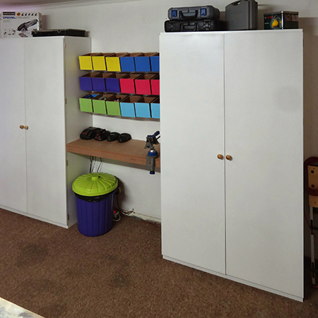 make workshop storage cupboards or bookshelves