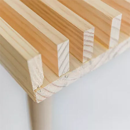 how to make wood slat coffee table
