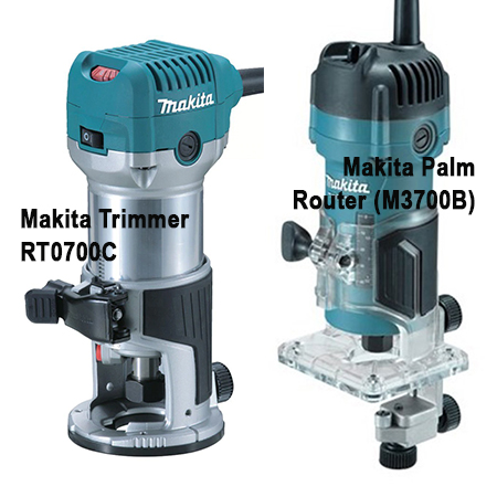 makita trimmer and palm router