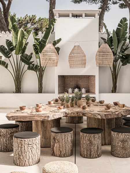 upcycle old materials for new pieces for outdoors