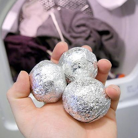 tin foil dryer balls