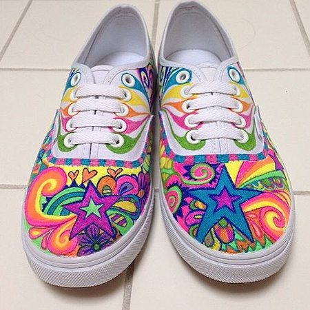 inexpensive takkies and tennis shoes paint with paint pen