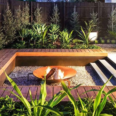 make a firepit for outdoors