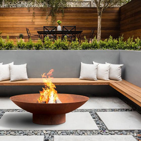 steel firepit ideas
