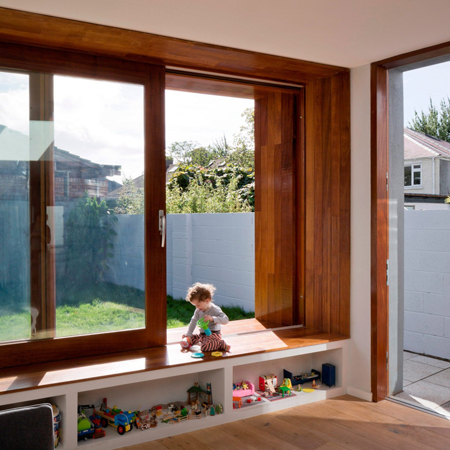 wooden sliding windows