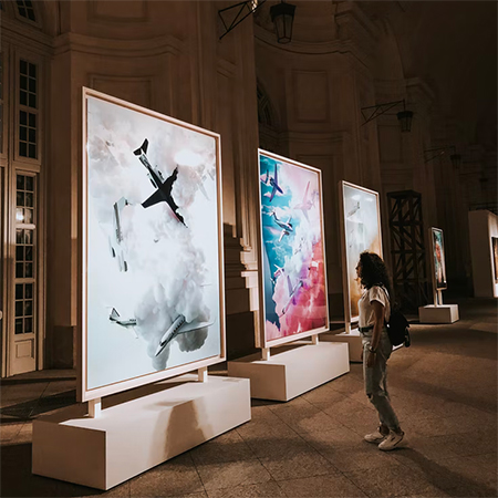 visit local art galleries