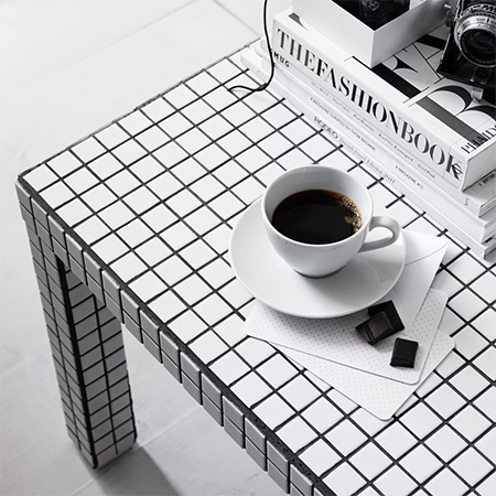 Update an Old Table with Graphic Mosaic Tiles