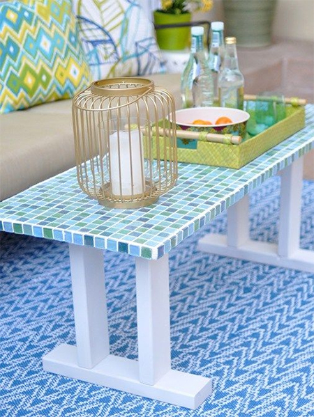 mosaic coffee table diy