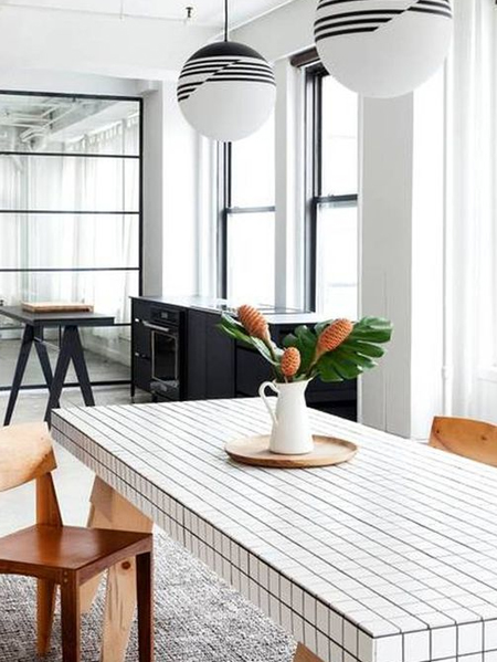 diy mosaic dining or breakfast table