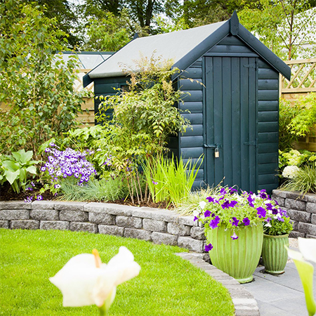 tidy garden shed