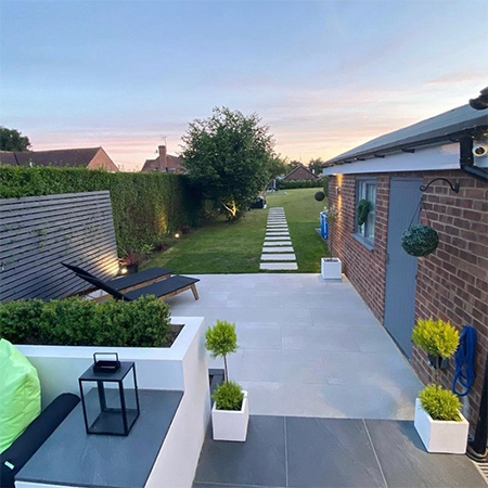 garden ready for entertainment