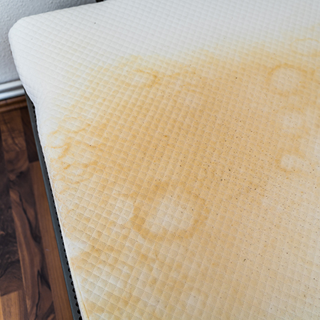 how to remove brown sweat stains from mattress