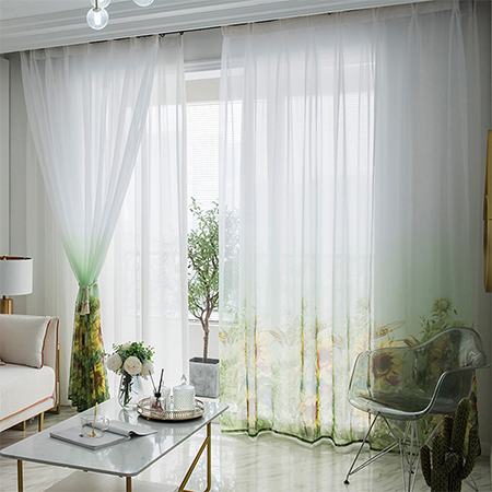 sheer curtains let in light but offer privacy