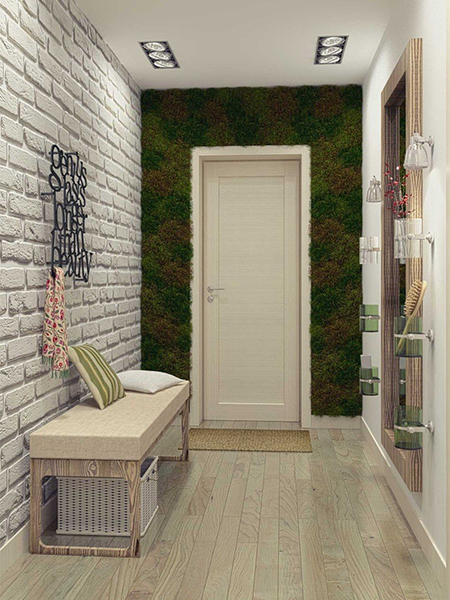 make narrow entrance look wider
