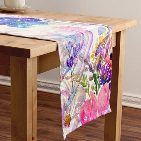 hand painted table runner