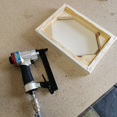 how to make stretched canvas frame
