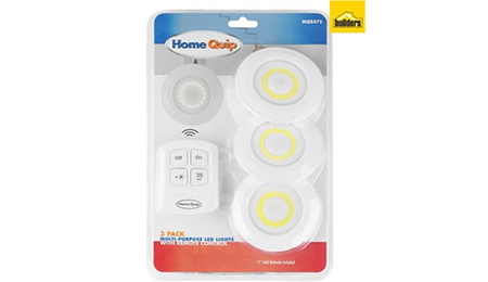 builders homequip LED lights with remote control