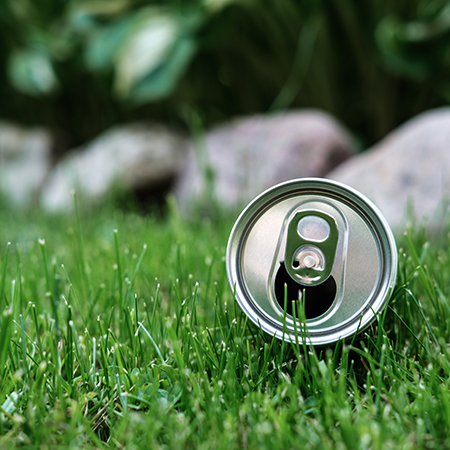 recycle cans for flower pots to save on soil
