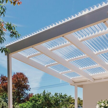 polycabonate roof sheeting for outdoor patio