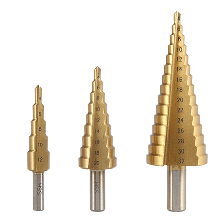 stepped drill bit