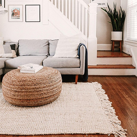 put down rugs for warm home