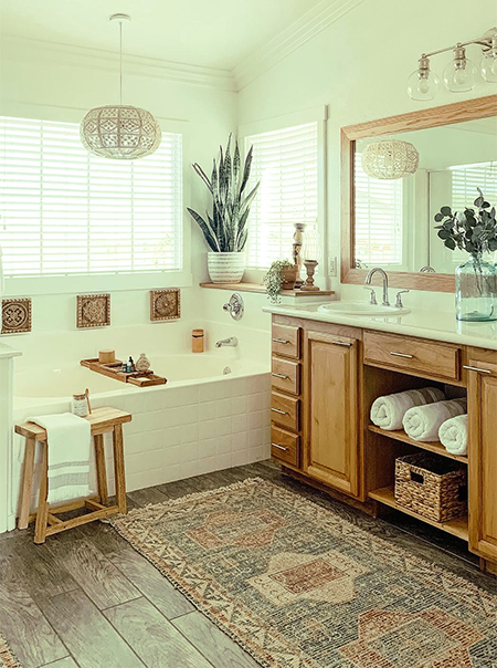 How to Add Warmth to a Bathroom That Looks and Feels Cold