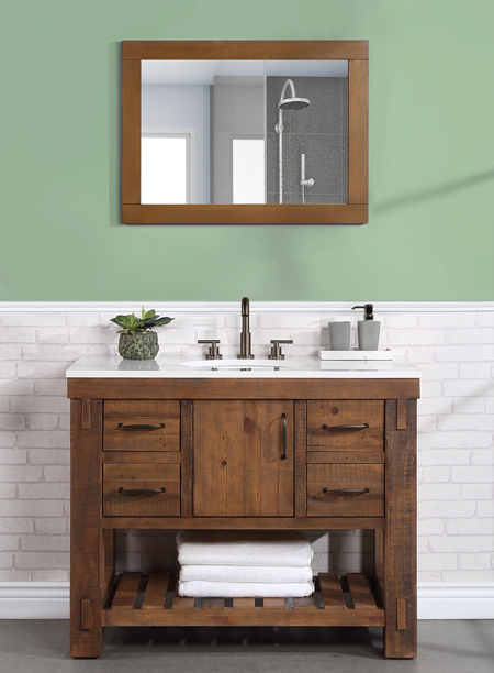 wooden bathroom furniture