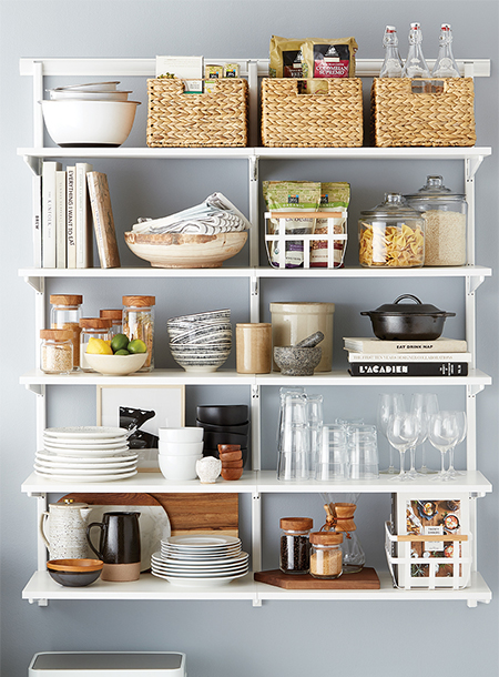 Ideas For An Open Pantry In A Kitchen