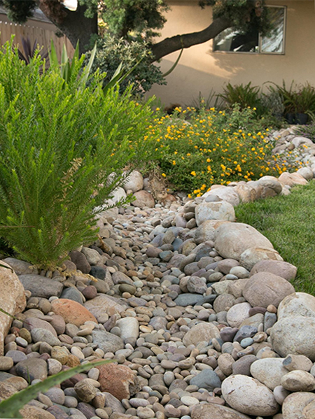 direct water away from front of property