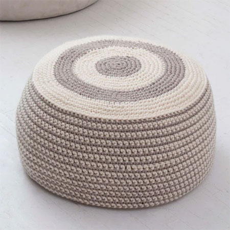 How to Crochet a Pouf or Ottoman