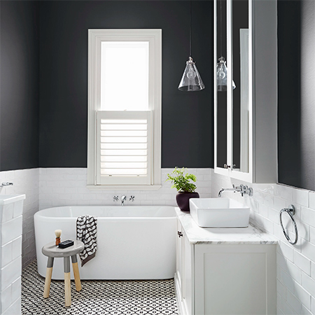 how to refresh an old bathroom