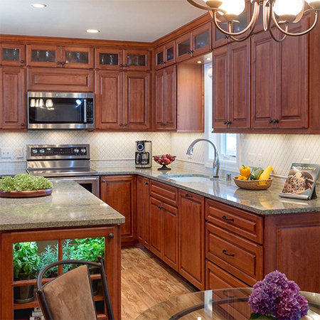light walls for dark kitchen