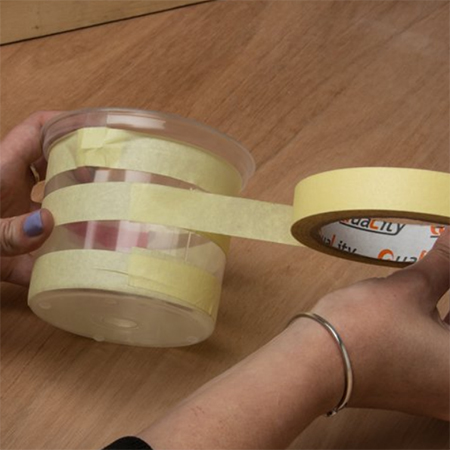 Recycling Crafts Using Plastic Food Containers