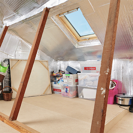 make storage space in roof space