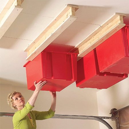 ceiling storage in garage