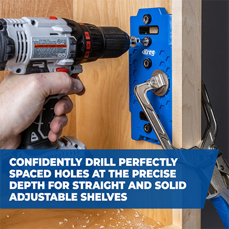kreg shelf jig for Cabinet or Cupboard Assembly