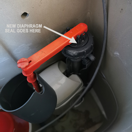 Replace Wirquin Jollyfill Diaphragm / Washer in Toilet